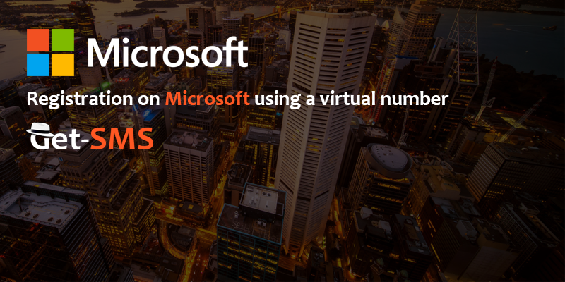 Registration on Microsoft using a virtual number